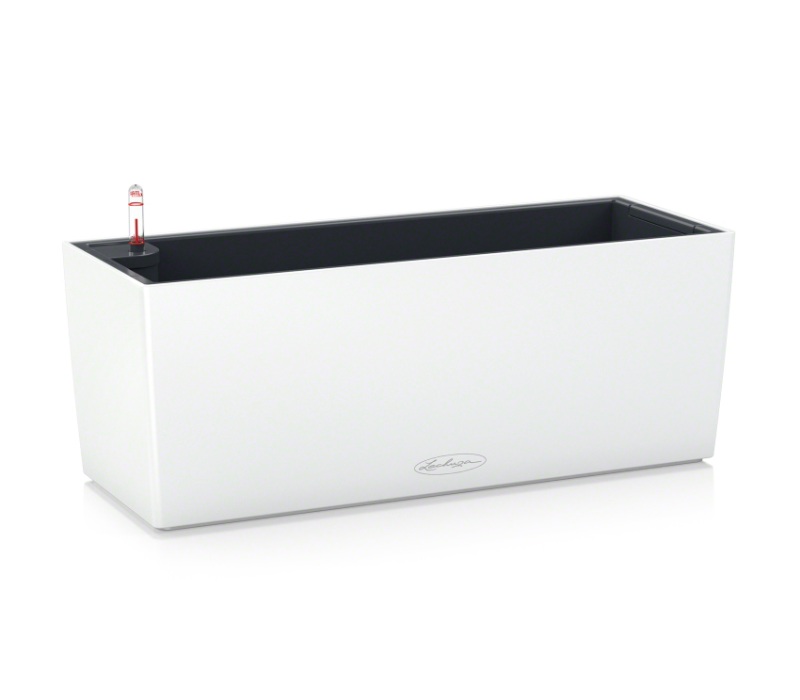 LECHUZA Balconera Color50 Ζαρντινιέρα 50x19x19cm Αυτοποτιζόμενη με Δοχείο Φύτευσης ΛΕΥΚΗ Γερμανίας