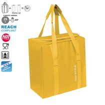 GIOSTYLE ITALY Ισοθερμική Τσάντα 32.5x21x34.5cm Πάχος 5mm 25lt Πολυεστέρας 70D MAX Απόδοση 11 Ώρες Πιστοποιήσεις Azo FREE/REACH FIESTA VERTICAL Κίτρινο