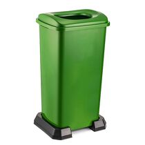 Κάδος Ανακύκλωσης 70lt με Πλαστική Βάση 43x34x71cm με Άνοιγμα 23.7x18.7cm στο Καπάκι Πλαστικός 2.64kg Πράσινο