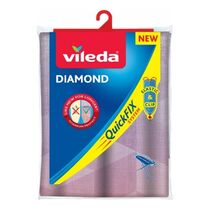 VILEDA Σιδερόπανο με Διπλό Υπόστρωμα/Επίστρωση Φύλλου Τιτανίου DIAMOND QUICK FIX για Σιδερώστρες με Επιφάνεια Σιδερώματος 110-130x38-45cm
