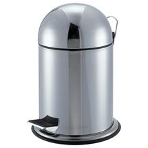 Κάδος ΙΝΟΧ με Πεντάλ Ø24.5x38cm 5lt Πομπέ Καπάκι Βάρος 1.1kg