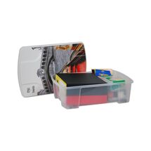 ARTPLAST Ιταλίας Κουτί Αποθήκευσης 56x39x18cm Πλαστικό 35lt Διάφανο Decor Venezia