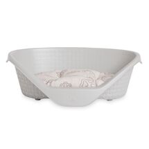Κρεβάτι Σκύλου-Γάτας 60x44x21cm RATTAN με Σύστημα Αερισμού Γκρι BAMA Ιταλίας