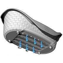 Κρεβάτι Σκύλου-Γάτας 90x66x30cm RATTAN με Σύστημα Αερισμού Καφέ BAMA Ιταλίας