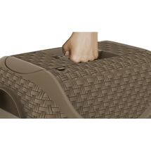 Τουαλέτα Γάτας Κλειστή 41.8x50.5x39.6cm RATTAN με Φίλτρο Ενεργού Άνθρακα Καφέ BAMA Ιταλίας