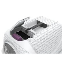 Τουαλέτα Γάτας Κλειστή 41.8x50.5x39.6cm RATTAN με Φίλτρο Ενεργού Άνθρακα Λευκό BAMA Ιταλίας