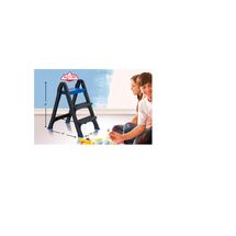 BAMA Ιταλίας Σκαλοσκαμπό Πλαστικό 47x68x78cm 2+1 Σκαλιά Ανθρακί-Μπλε