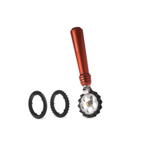 MARCATO Ιταλίας Εξάρτημα Κοπής Ζύμης DESIGN με 3 Ροδέλες για Επιλογή Κοπής Κόκκινο PASTAWHEEL