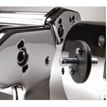 MARCATO Ιταλίας AMPIAMOTOR Μηχανή Φύλλου και Ζυμαρικών με Μοτέρ Ηλεκτρικό 220V 32x20x13cm Επιχρωμιωμένο Ατσάλι MAX Πλάτος Ζύμης 15cm Βάρος 4.2kg