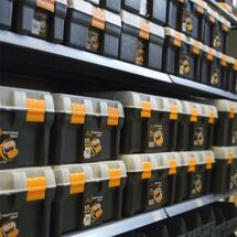 Βαλίτσα Μεταφοράς Δραπάνου - Εργαλειοθήκη Επαγγελματική Πλαστική 39x31x13.5cm με 2 ταμπακιέρες και Χειρολαβή 1.19kg Μαύρο-Πορτοκαλί Artplast Ιταλίας