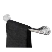 Πετσετοθήκη Μπάνιου 55x8.8x7.5cm Πλαστική Επιτοίχια με Βίδες Διάφανη BAMA Ιταλίας