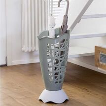 BAMA Ιταλίας Ομπρελοθήκη Πλαστική Ø30x60.5cm με Διάτρητη Επιφάνεια Χακί-Λευκό