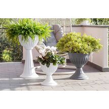 Ανθοστήλη Ø43x74.5cm Πλαστική 20lt Ανθρακί ALBA COLUMN BAMA Ιταλίας