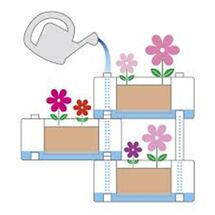 BAMA ITALY Σύνθεση από Ζαρντινιέρες - Σετ 5 τεμαχίων 59x23x27cm (x5) Πλαστική 75lt Ανθρακί