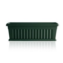 BAMA ITALY Ζαρντινιέρα Κήπου/Μπαλκονιού 100x18.5x16.5cm 18.5lt με Πιάτο Πράσινο Σκούρο
