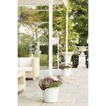 Γλάστρα Κρεμαστή για Κολώνες 35x39x30cm Πλαστική 10lt Λευκή TULIPANO BAMA Ιταλίας