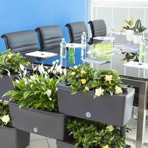 BAMA ITALY Σύνθεση από Ζαρντινιέρες - Σετ 5 τεμαχίων 59x23x27cm (x5) Πλαστική 75lt Ανθρακί