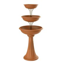 Ανθοστήλη/Γλάστρα Συντριβάνι Ø50x114cm 3 Ορόφων 29.2lt Κεραμιδί BAMA Ιταλίας