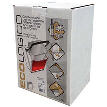 ARTPLAST Ιταλίας Κάδος Ανακύκλωσης Απορριμμάτων Κουζίνας 34x29x47cm 46+20lt Πλαστικός Κόκκινο