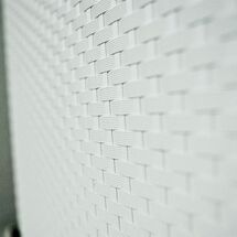 ARTPLAST Ιταλίας Κάδος Ανακύκλωσης Απορριμμάτων Κουζίνας 34x29x47cm 46lt Πλαστικός RATTAN Λευκό