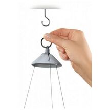 LECHUZA Nido Cottage Κρεμαστή Γλάστρα Ø27x23cm Στρογγυλή Αυτοποτιζόμενη με Δοχείο Φύτευσης Ανοξείδωτο Αξεσουάρ Κρέμασης ΛΕΥΚΗ Γερμανίας