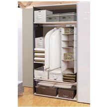 ORDINETT Ιταλίας Κουτί Αποθήκευσης Ρούχων 28.5x28.5x28.5cm Πολυεστέρας 23lt 0.46kg Χωρίς Καπάκι CUBE LINETTE Μπεζ