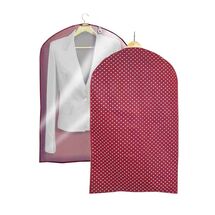 ORDINETT Ιταλίας Θήκη Φύλαξης Κουστουμιών 60x100cm TNT-PEVA 0.10kg BORDEAUX 1/100 Διάφανη-Μπορντό Πουά