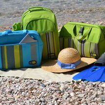 GIOSTYLE Ιταλίας Ισοθερμική Τσάντα 37x14x27cm Πάχος 6mm 17lt Πολυεστέρας 600D MAX Απόδοση 11 Ώρες Πιστοποιήσεις Azo FREE/REACH CAPRICE SQUARE Γαλάζιο