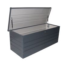 STEELEN Μπαούλο 132x61x62 Μεταλλικό Αποθήκευσης 400lt Γαλβανιζέ MaxB Γκρι