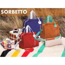 GIOSTYLE Ιταλίας Ισοθερμική Τσάντα 40.5x17x31.5cm Πάχος 6mm 20lt Πολυεστέρας 300D MAX Απόδοση 13 Ώρες Πιστοποιήσεις Azo FREE/REACH SORBETTO L Κόκκινη