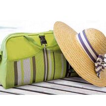 GIOSTYLE Ιταλίας Ισοθερμική Τσάντα 41.5x20.5x25cm Πάχος 6mm 18lt Πολυεστέρας 600D MAX Απόδοση 11 Ώρες Πιστοποιήσεις Azo FREE/REACH CAPRICE BEACH Πράσινη