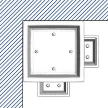 BAMA ITALY Γλάστρα Βαρέως Τύπου 40x40x70cm 62.5lt Γίγας 4.5kg Πλαστική Κεραμιδί PIRAMIDE