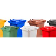 Κάδος Απορριμάτων με Ρόδες 120lt 55x50x95cm Πλαστικός ΒΑΡΕΟΥ ΤΥΠΟΥ 10kg με Χειρολαβή Επαγγελματικός/Κήπου Κόκκινος ICS Ιταλίας