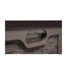 Μπαούλο 157.5x75x63.5cm 634lt Αποθήκευσης Πλαστικό MASSIF με Καπάκι-Κάθισμα Μαύρο STARPLAST