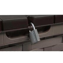 Μπαούλο 157.5x75x63.5cm 634lt Αποθήκευσης Πλαστικό MASSIF με Καπάκι-Κάθισμα Μαύρο STARPLAST