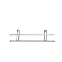 TEKNO-TEL Ραφιέρα Μπάνιου Τοίχου 25x11x7cm Πάχος Ø5mm Επιχρωμιωμένο Ατσάλι