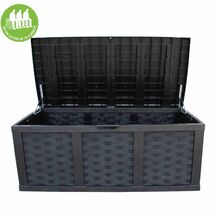 Μπαούλο 157.5x75x63.5cm 634lt Αποθήκευσης Πλαστικό MASSIF με Καπάκι-Κάθισμα Μαύρο STARPLAST