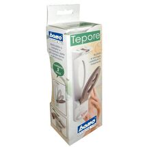 BAMA Ιταλίας Κρεμάστρα Καλοριφέρ 5.5x27.5cm Πλαστική ΣΕΤ 2 Τεμαχίων Κρεμ-Καφέ TEPORE