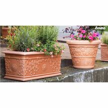 BAMA ITALY Ζαρντινιέρα 100x44x39cm 150lt Πλαστική ΒΑΡΕΩΣ ΤΥΠΟΥ Κεραμιδί FIORIERA VITE