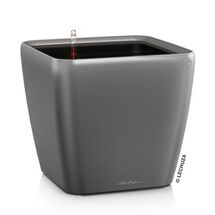 LECHUZA QUADRO 50 LS Premium Επιδαπέδια Γλάστρα 50x50x46.5cm ΑΥΤΟΠΟΤΙΖΟΜΕΝΗ με Δοχείο Φύτευσης Ανθρακί Γυαλιστερή Γερμανίας