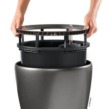 LECHUZA Classico 21 LS Επιτραπέζια Γλάστρα Ø22x20cm Αυτοποτιζόμενη με Δοχείο Φύτευσης Κόκκινη Γυαλιστερή Γερμανίας