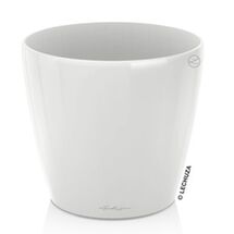 LECHUZA Classico 70 Premium Ø70x64.5cm Απλή Γλάστρα Χωρίς Σύστημα Αυτόματου ποτίσματος Λευκή Γυαλιστερή Γερμανίας