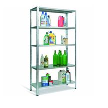 BIZZOTTO ITALY Μεταλλική Γαλβανιζέ Ραφιέρα Dexion 5όροφη 100x40x186cm 15.7kg MAX Αντοχή 350kg EUROKIT (31E500Z)