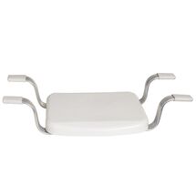 Κάθισμα-Σκαμπό Μπανιέρας 75x34x16cm MAX Αντοχή 150kg Αλουμίνιο-Πλαστικό Λευκό