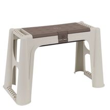 ARTPLAST Italy Σκαμπό Πολλαπλών Χρήσεων 58x28x37cm με Αποθηκευτικό Χώρο και Αφρολέξ 1.6kg Μπεζ-Καφέ