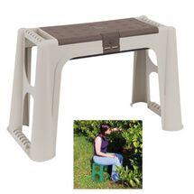 ARTPLAST Italy Σκαμπό Πολλαπλών Χρήσεων 58x28x37cm με Αποθηκευτικό Χώρο και Αφρολέξ 1.6kg Μπεζ-Καφέ