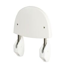 Κάθισμα Μπάνιου 36x40x18cm Βιδωτό Τοίχου Αναδιπλούμενο Πλαστικό ABS ΜΑΧ Αντοχή 120kg Βάρος 1.86kg Λευκό