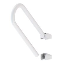 PRIMANOVA Χειρολαβή Μπάνιου 52.5x21x8cm Ανασηκώμενη Βιδωτή σε Τοίχο Βάρος 1.68kg Αλουμινίου Λευκή