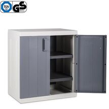 TOOMAX Ιταλίας XXL Πλαστική Ντουλάπα 89x54x96cm 16.4kg με 2 Εσωτερικά Ράφια-3 Χώρους MAX Αντοχή 120kg ANNIVERSARY MEGA LIGHT GREY/BASALT GREY XXL TUV/GS FASHION