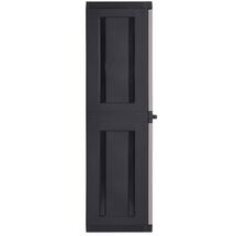 TOOMAX Ιταλίας XXL Πλαστική Ντουλάπα 89x54x190cm 26.35 kg με 3 Ρυθμιζόμενα Ράφια- 4Χώροι MAX Αντοχή 170kg BIOS MEGA BLACK/WARM GREY XXL Πιστοποίηση TUV/GS FASHION